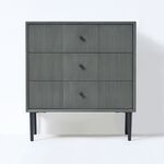 4x Ladekast met 3 laden – Bijzettafel – 61 x 33 x 66 cm – Hout – Donke